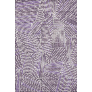 Piper Looms Mayfield Geometric AMF915 Purple Machine Washable Area Rug main image