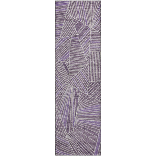 Piper Looms Mayfield Geometric AMF915 Purple Machine Washable Area Rug Runner Main Image