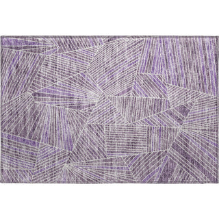 Piper Looms Mayfield Geometric AMF915 Purple Machine Washable Area Rug Scatter Main Image
