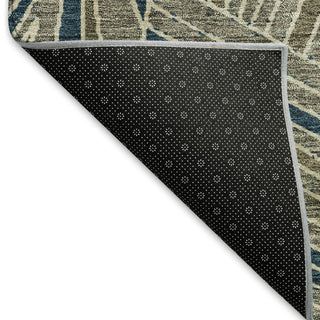 Piper Looms Mayfield Geometric AMF915 Taupe Machine Washable Area Rug Backing Image