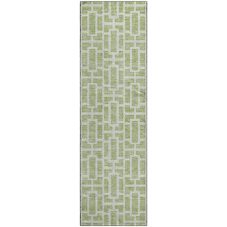 Piper Looms Mayfield Geometric AMF916 Aloe Machine Washable Area Rug Runner Main Image