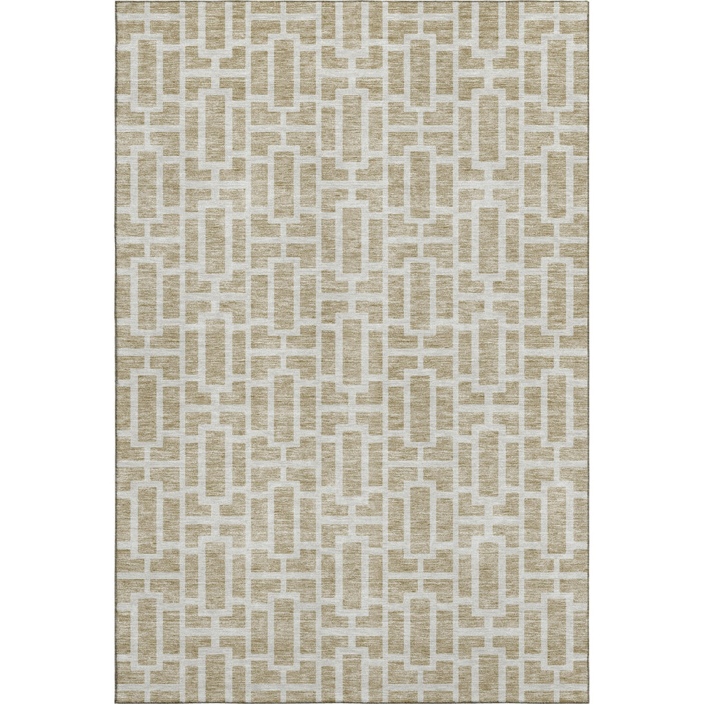 Piper Looms Mayfield Geometric AMF916 Beige Machine Washable Area Rug main image