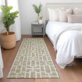 Piper Looms Mayfield Geometric AMF916 Beige Machine Washable Area Rug Runner Lifestyle Image Feature