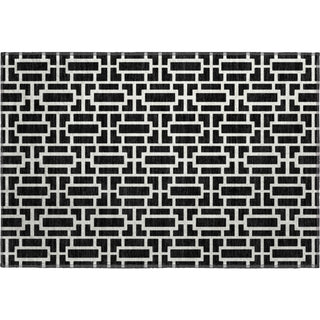 Piper Looms Mayfield Geometric AMF916 Black Machine Washable Area Rug Scatter Main Image