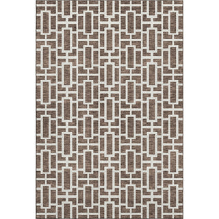 Piper Looms Mayfield Geometric AMF916 Brown Machine Washable Area Rug main image