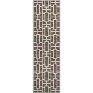 Piper Looms Mayfield Geometric AMF916 Brown Machine Washable Area Rug Runner Main Image