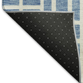 Piper Looms Mayfield Geometric AMF916 Denim Machine Washable Area Rug Backing Image
