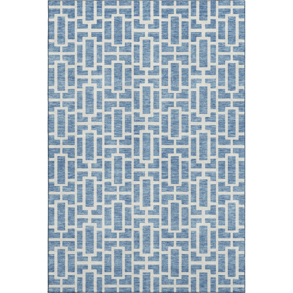 Piper Looms Mayfield Geometric AMF916 Denim Machine Washable Area Rug main image