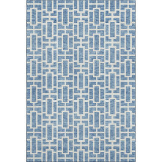 Piper Looms Mayfield Geometric AMF916 Denim Machine Washable Area Rug main image