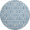 Piper Looms Mayfield Geometric AMF916 Denim Machine Washable Area Rug Round Main Image