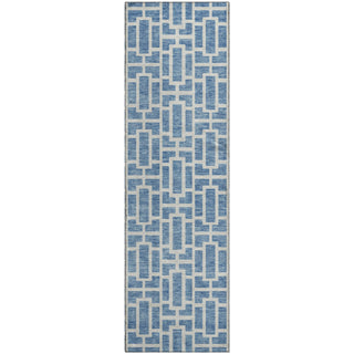 Piper Looms Mayfield Geometric AMF916 Denim Machine Washable Area Rug Runner Main Image
