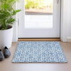 Piper Looms Mayfield Geometric AMF916 Denim Machine Washable Area Rug Scatter Lifestyle Image Feature