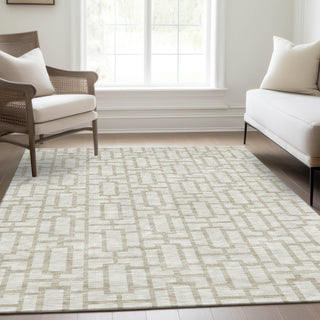 Piper Looms Mayfield Geometric AMF916 Ivory Machine Washable Area Rug Lifestyle Image Feature