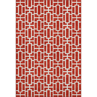 Piper Looms Mayfield Geometric AMF916 Red Machine Washable Area Rug main image