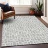 Piper Looms Mayfield Geometric AMF916 Silver Machine Washable Area Rug Lifestyle Image Feature