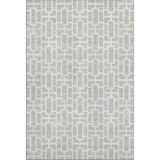 Piper Looms Mayfield Geometric AMF916 Silver Machine Washable Area Rug main image