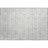 Piper Looms Mayfield Geometric AMF916 Silver Machine Washable Area Rug Scatter Main Image