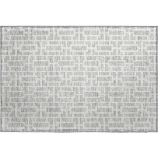 Piper Looms Mayfield Geometric AMF916 Silver Machine Washable Area Rug Scatter Main Image