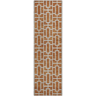 Piper Looms Mayfield Geometric AMF916 Terracotta Machine Washable Area Rug Runner Main Image