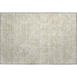 Piper Looms Mayfield Lines AMF917 Beige Machine Washable Area Rug Scatter Main Image
