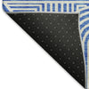 Piper Looms Mayfield Lines AMF917 Blue Machine Washable Area Rug Backing Image