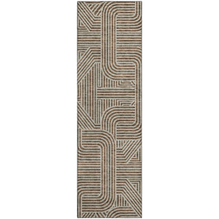 Piper Looms Mayfield Lines AMF917 Brown Machine Washable Area Rug Runner Main Image