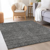Piper Looms Mayfield Lines AMF917 Charcoal Machine Washable Area Rug Lifestyle Image Feature