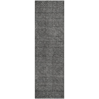 Piper Looms Mayfield Lines AMF917 Charcoal Machine Washable Area Rug Runner Main Image
