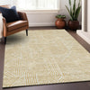 Piper Looms Mayfield Lines AMF917 Gold Machine Washable Area Rug Lifestyle Image Feature