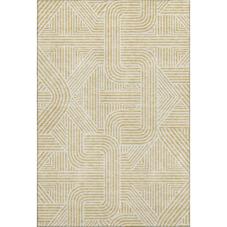 Piper Looms Mayfield Lines AMF917 Gold Machine Washable Area Rug main image