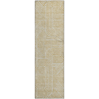 Piper Looms Mayfield Lines AMF917 Gold Machine Washable Area Rug Runner Main Image