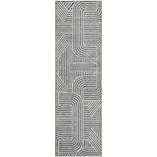 Piper Looms Mayfield Lines AMF917 Gray Machine Washable Area Rug Runner Main Image