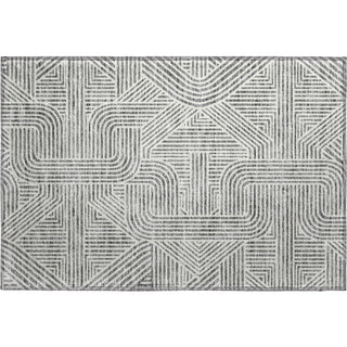 Piper Looms Mayfield Lines AMF917 Gray Machine Washable Area Rug Scatter Main Image