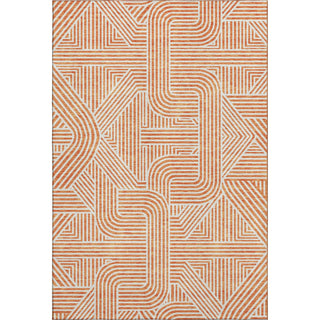 Piper Looms Mayfield Lines AMF917 Orange Machine Washable Area Rug main image