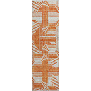 Piper Looms Mayfield Lines AMF917 Orange Machine Washable Area Rug Runner Main Image