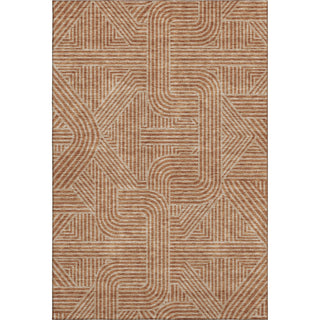 Piper Looms Mayfield Lines AMF917 Terracotta Machine Washable Area Rug main image