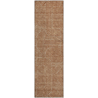 Piper Looms Mayfield Lines AMF917 Terracotta Machine Washable Area Rug Runner Main Image