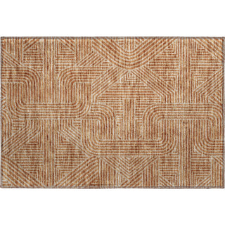 Piper Looms Mayfield Lines AMF917 Terracotta Machine Washable Area Rug Scatter Main Image