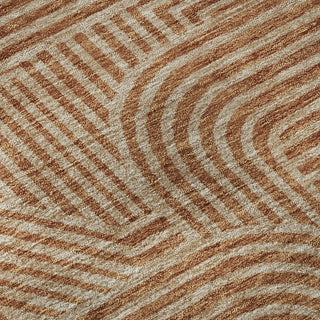 Piper Looms Mayfield Lines AMF917 Terracotta Machine Washable Area Rug Swatch Image