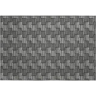 Piper Looms Mayfield Lines AMF918 Black Machine Washable Area Rug Scatter Main Image