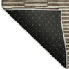 Piper Looms Mayfield Lines AMF918 Brown Machine Washable Area Rug Backing Image