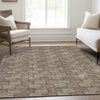 Piper Looms Mayfield Lines AMF918 Brown Machine Washable Area Rug Lifestyle Image Feature