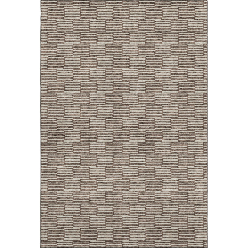 Piper Looms Mayfield Lines AMF918 Brown Machine Washable Area Rug main image