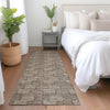 Piper Looms Mayfield Lines AMF918 Brown Machine Washable Area Rug Runner Lifestyle Image Feature