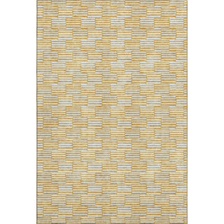 Piper Looms Mayfield Lines AMF918 Gold Machine Washable Area Rug main image