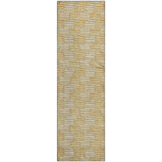 Piper Looms Mayfield Lines AMF918 Gold Machine Washable Area Rug Runner Main Image