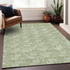 Piper Looms Mayfield Lines AMF918 Green Machine Washable Area Rug Lifestyle Image Feature