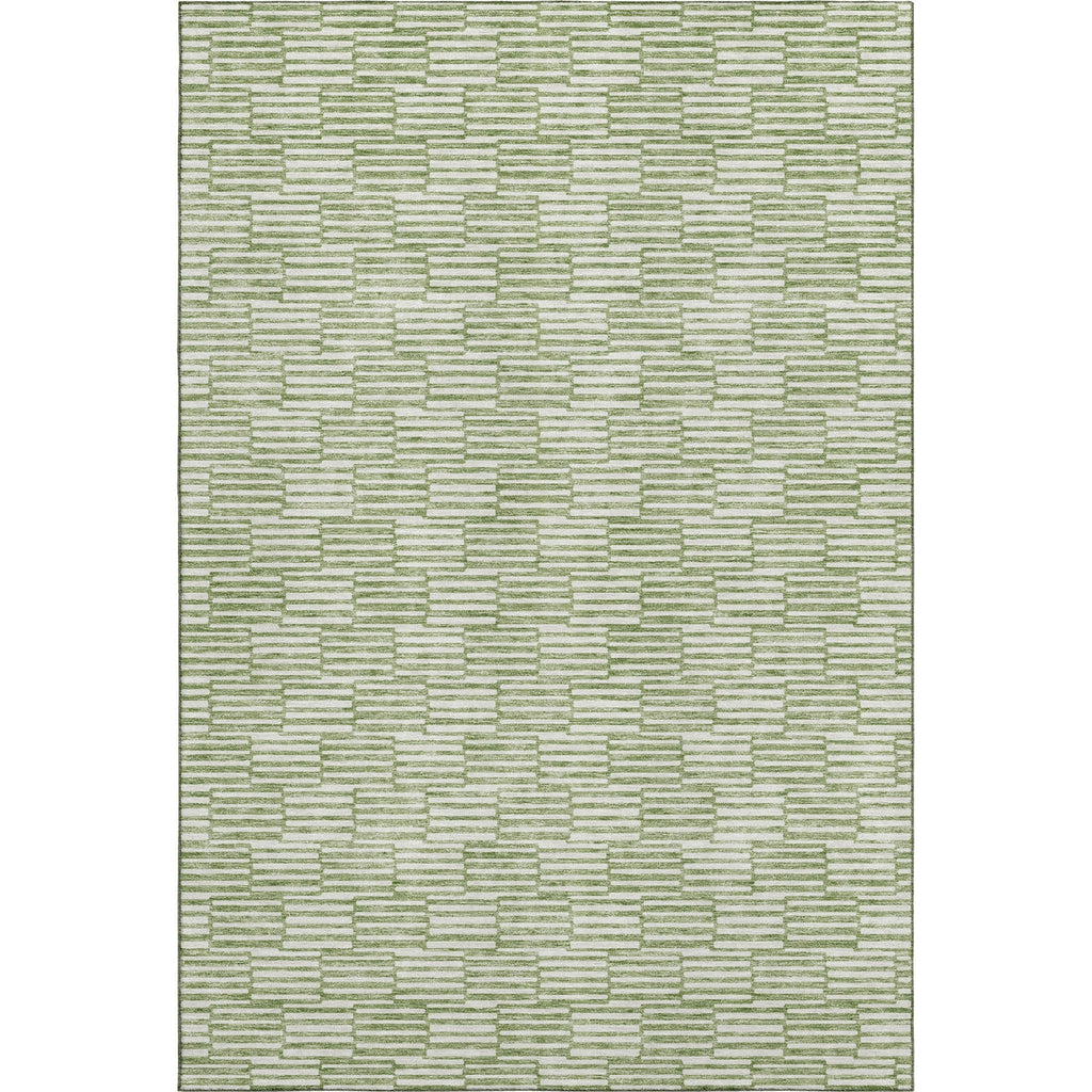 Piper Looms Mayfield Lines AMF918 Green Machine Washable Area Rug main image