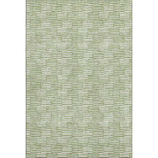 Piper Looms Mayfield Lines AMF918 Green Machine Washable Area Rug main image