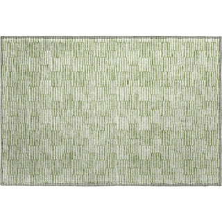 Piper Looms Mayfield Lines AMF918 Green Machine Washable Area Rug Scatter Main Image